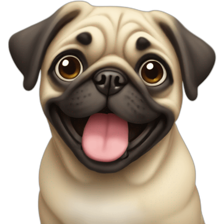 smiling pug emoji