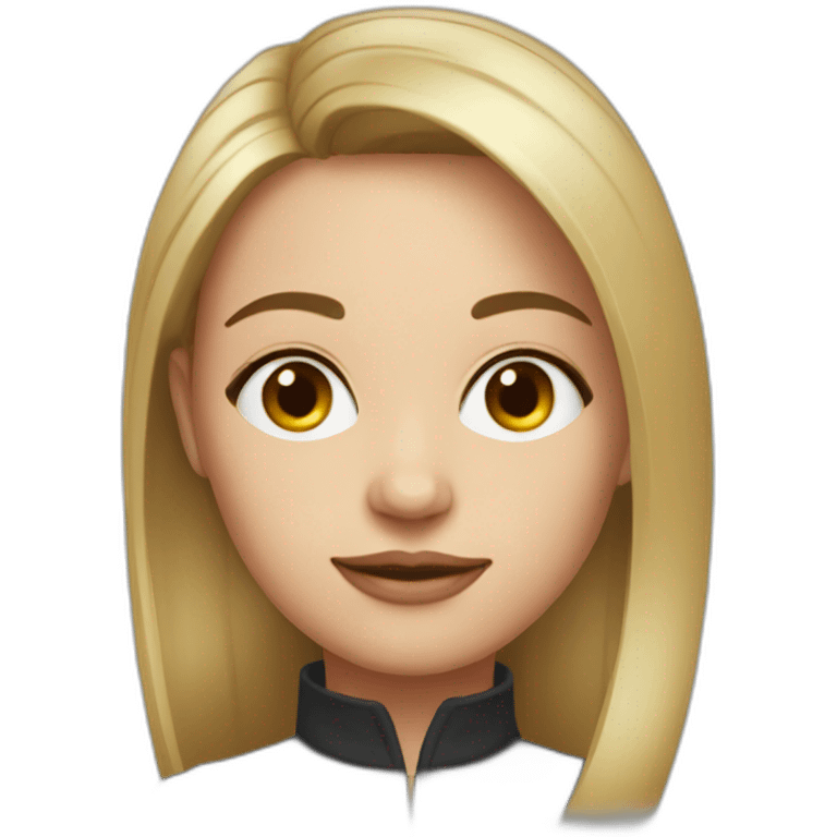 Portrait of this AI as a female emoji