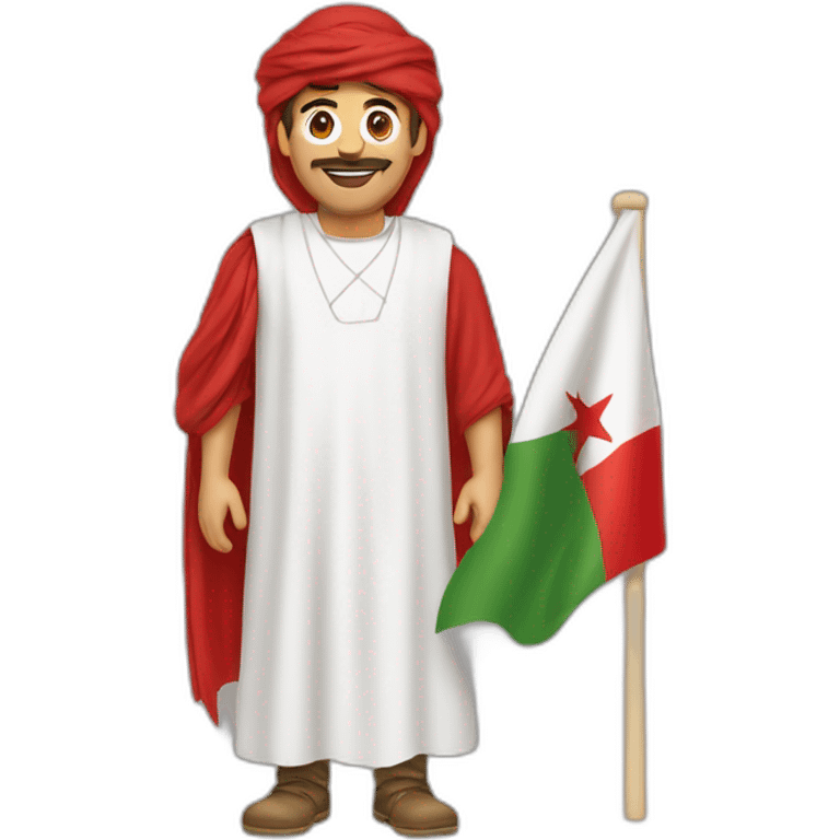 Homme avec un drapeau du Maroc emoji