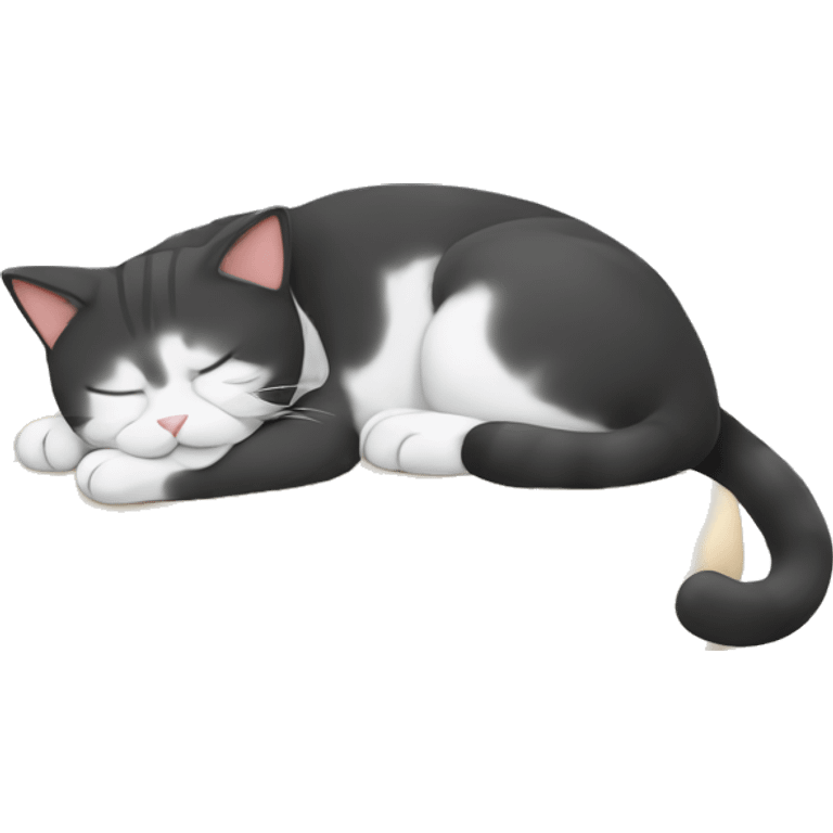 a sleeping cat emoji