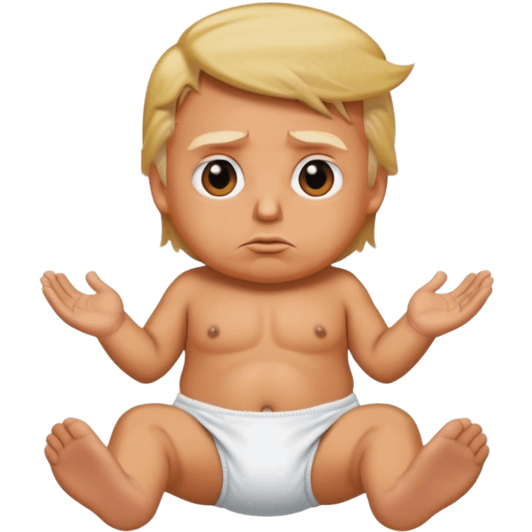 Donald trump in a diaper  emoji