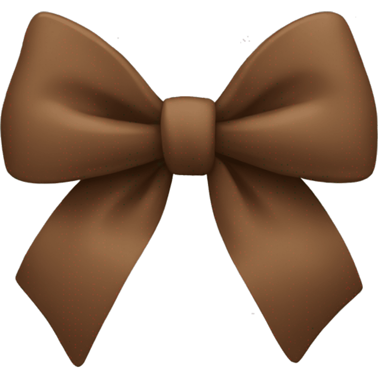 Brown bow  emoji