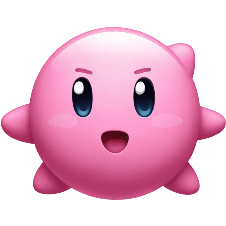 Kirby floating emoji