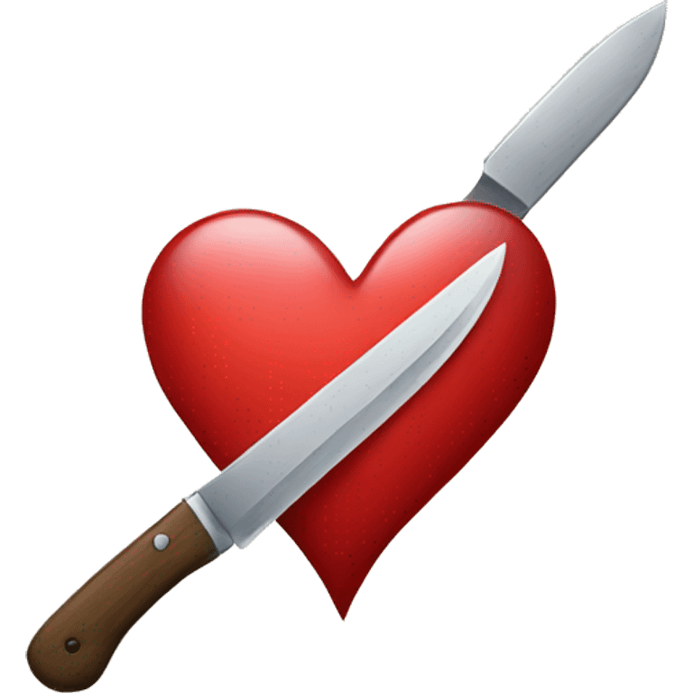 heart with knife emoji