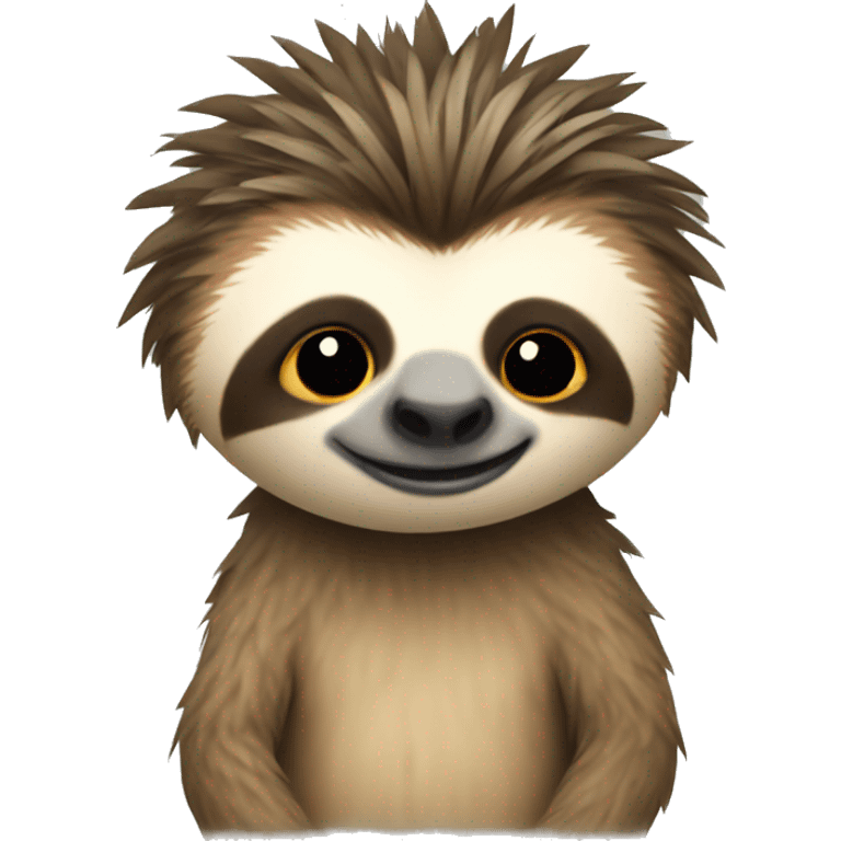 Sloth with a Mohawk  emoji