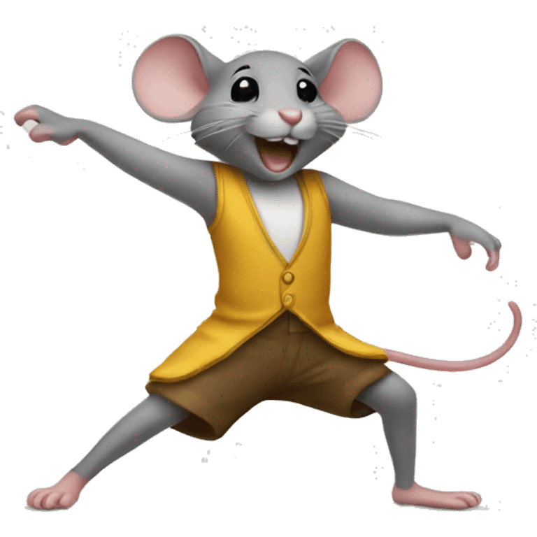 A little mouse dancing emoji