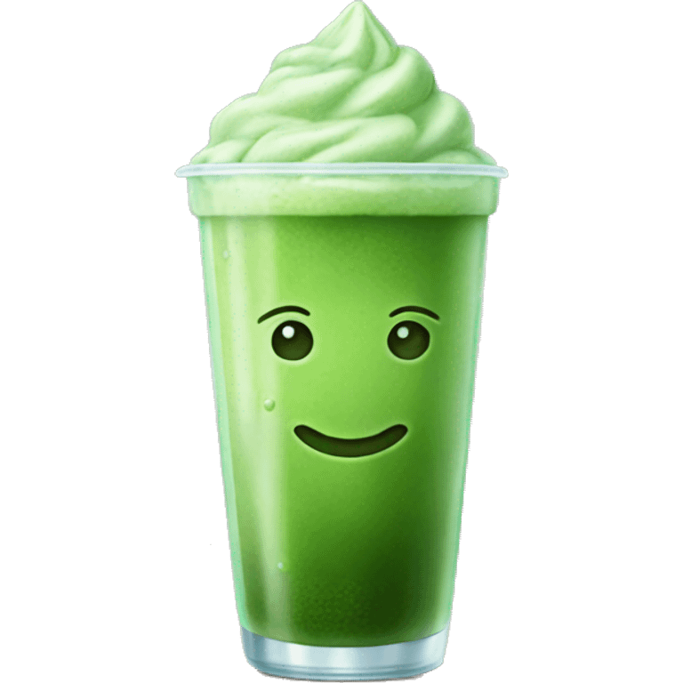 Iced matcha emoji