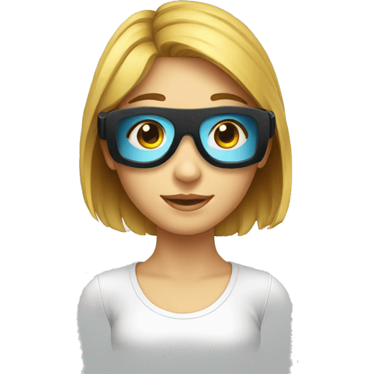 girl-Virtual-Reality-glass emoji