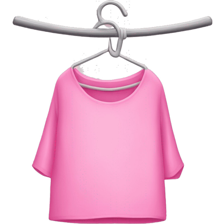 Pink laundry hanger emoji