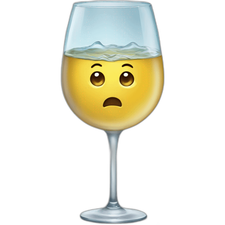 A glass of watter emoji