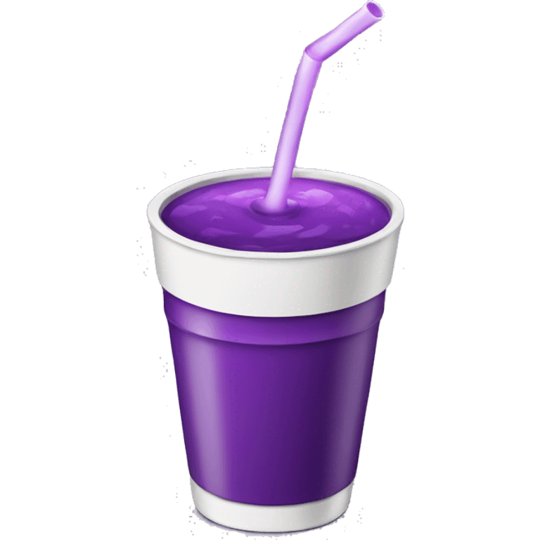 Purple drink with white cup emoji