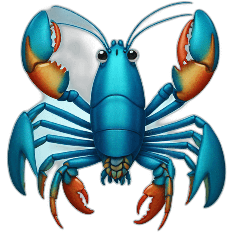 Blue lobster emoji