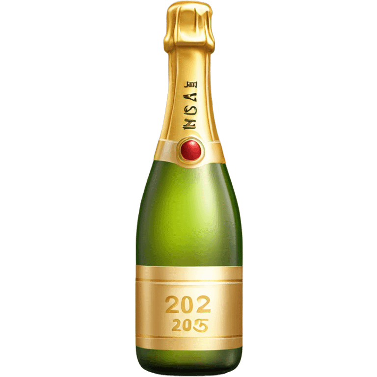 A bottle of champagne 2025 emoji