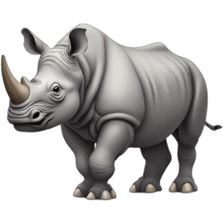 Rhino with five legs emoji