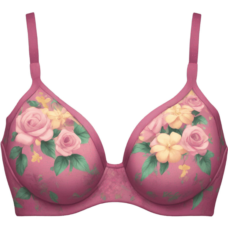 Floral bra  emoji