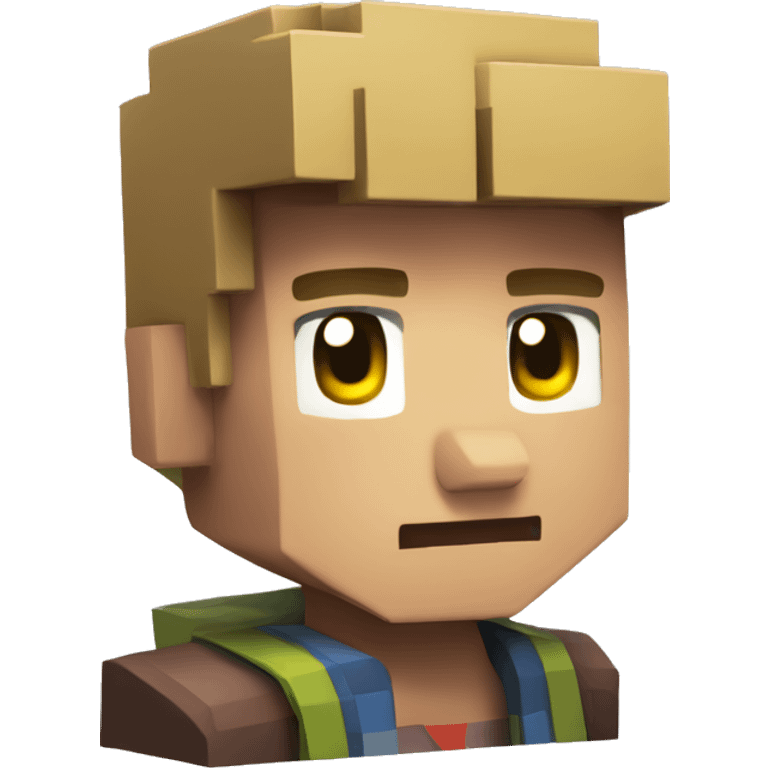 kid at school minecraft 3d icon emoji