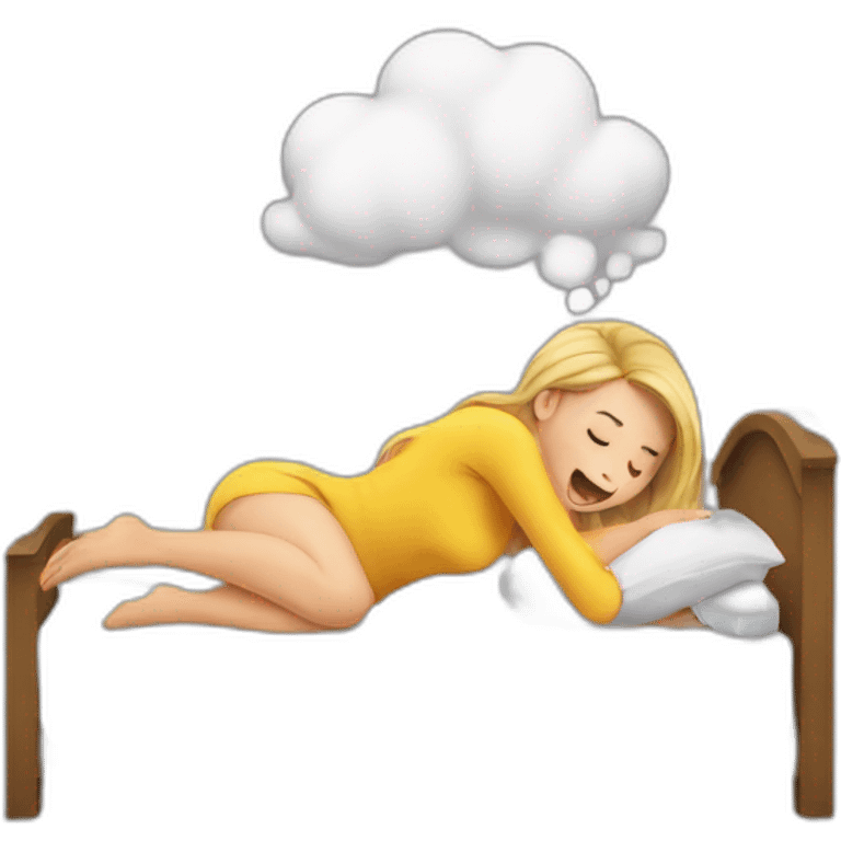 girl farting in bed emoji