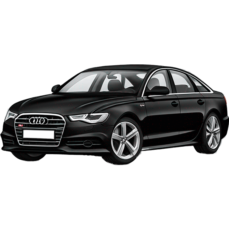 Audi A6 black emoji