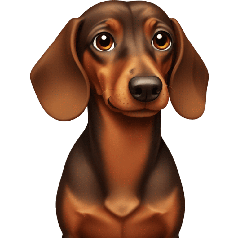 brown daschund  emoji