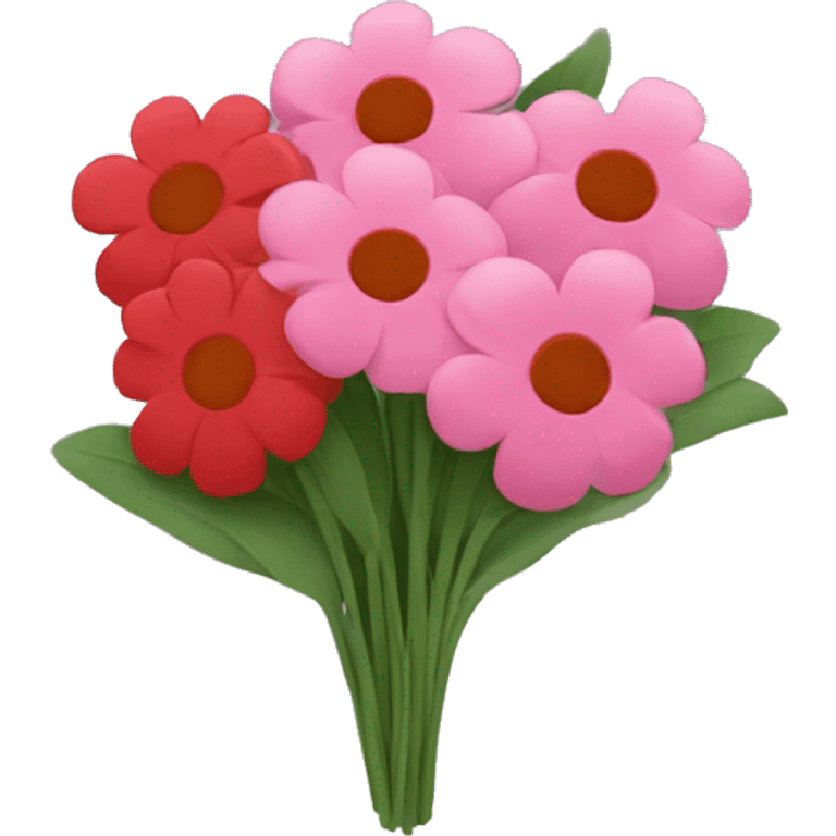 Bouquet of Pink and Red Flowers  emoji