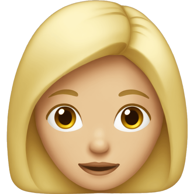 Blonde girl emoji