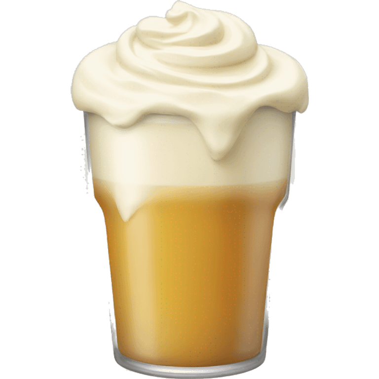 pint of cream emoji