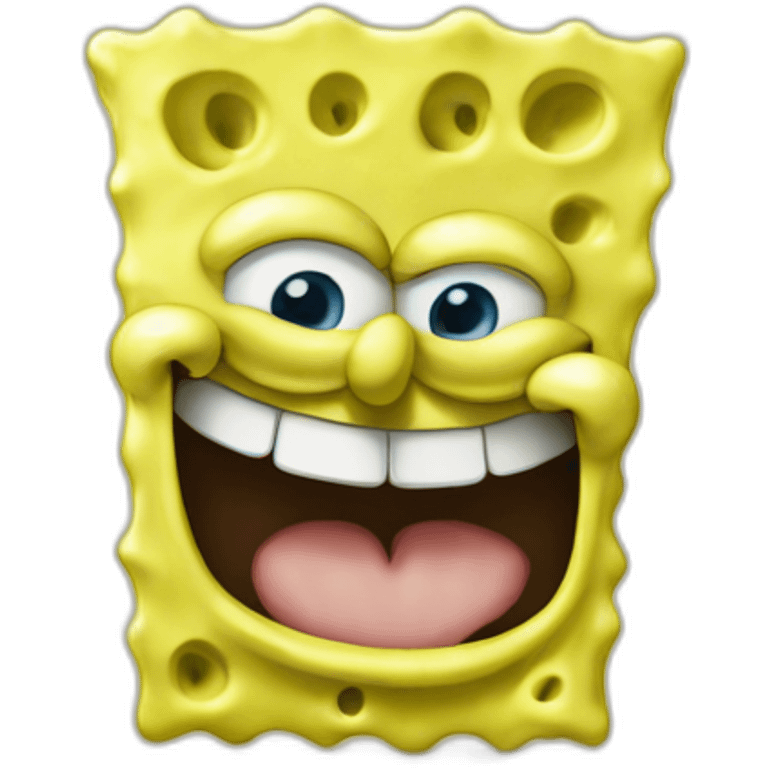 spongebob smiling emoji