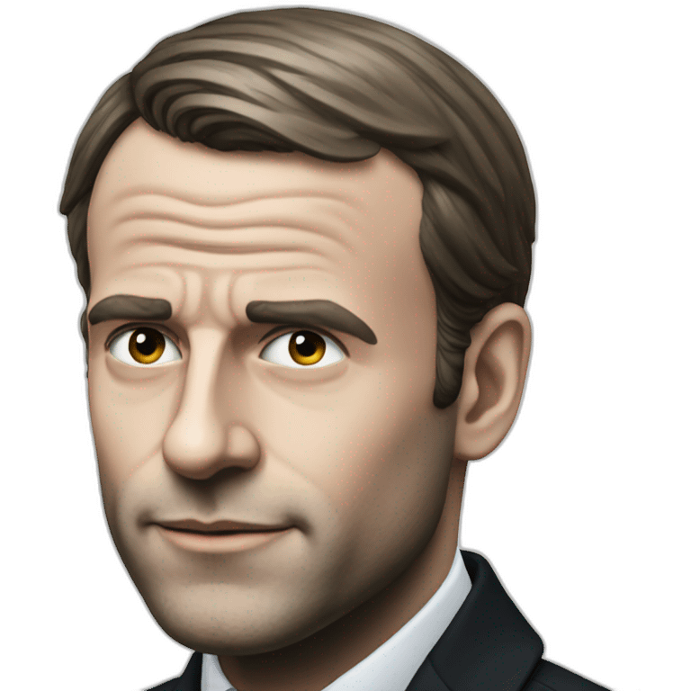 Macron noir emoji