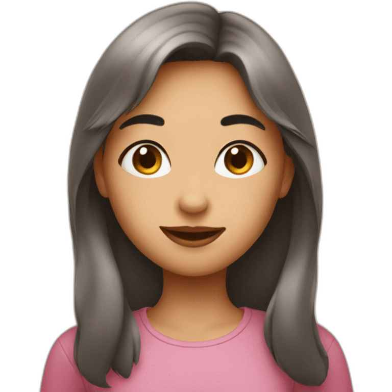 girl with a mole emoji