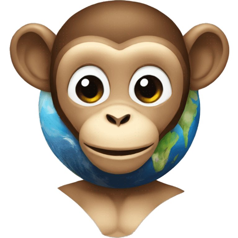 monkey+earth+AI emoji