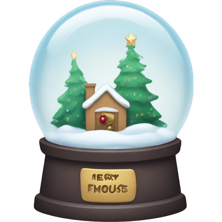 Christmas snowglobe emoji