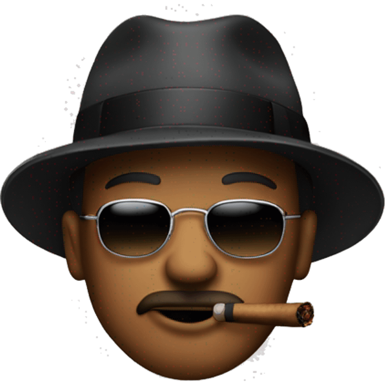 Gangster with cigar emoji