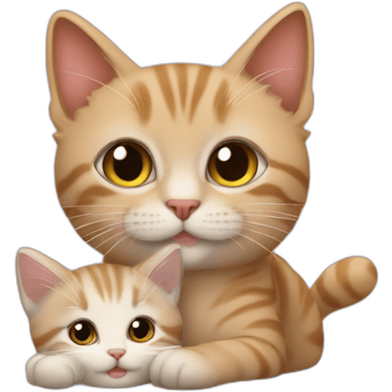 Chaton et sa maman emoji