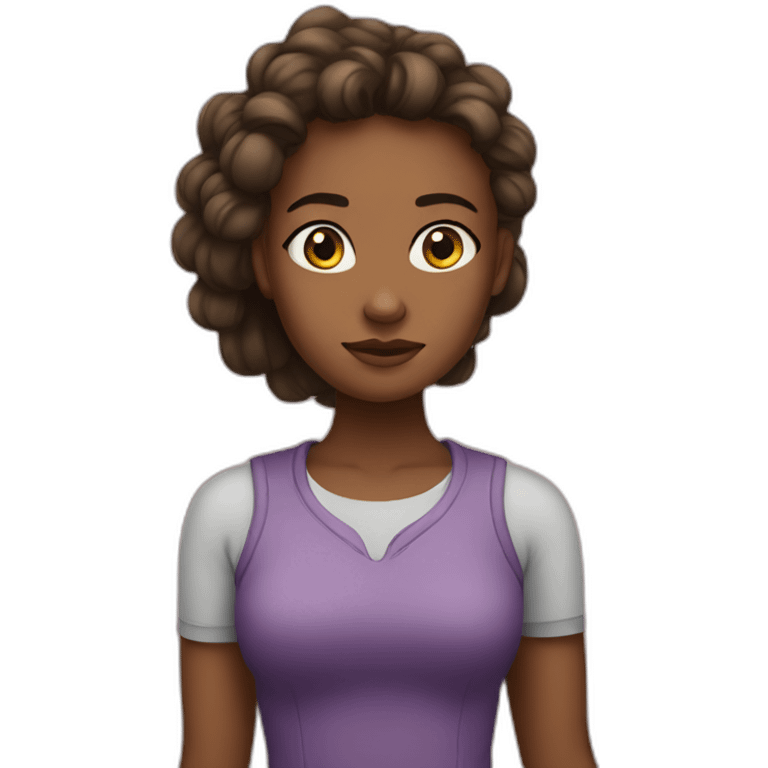 Courage strong girl  emoji