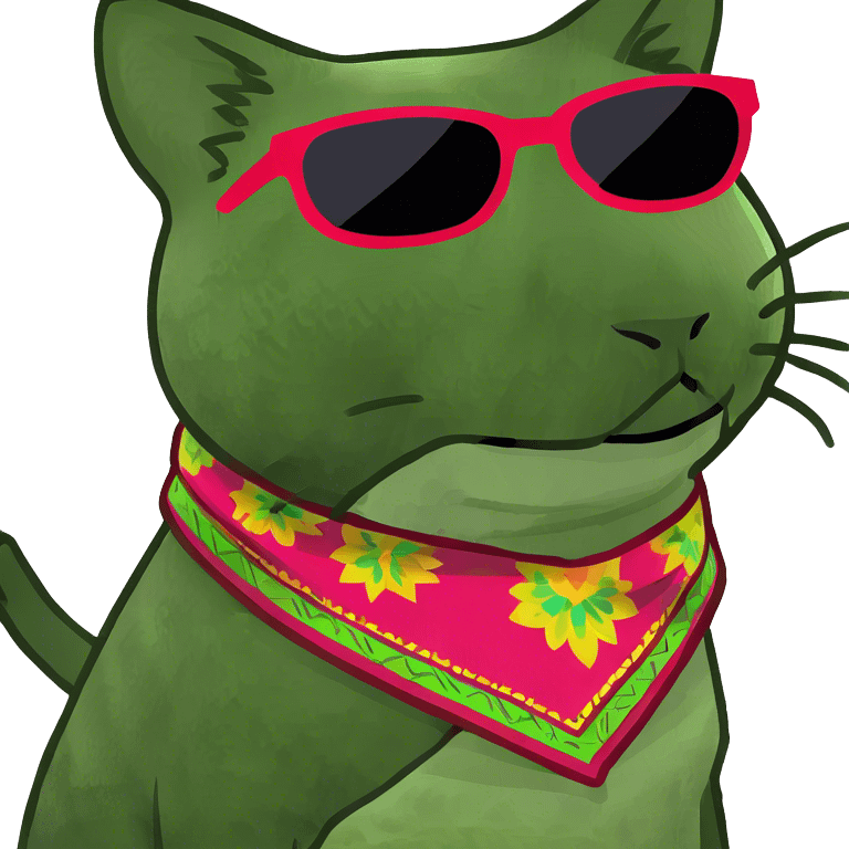 Cat with sunglasses emoji