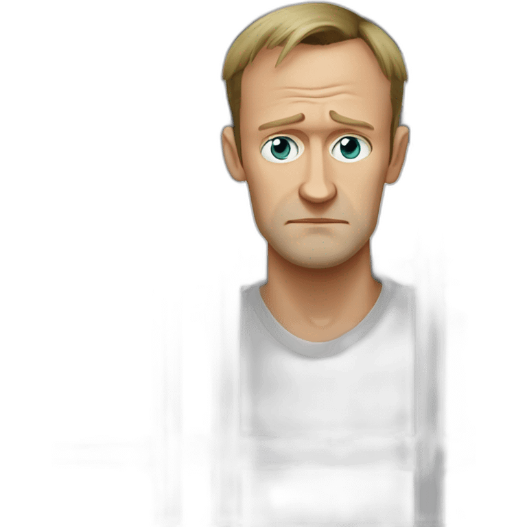 sad navalny in jail emoji