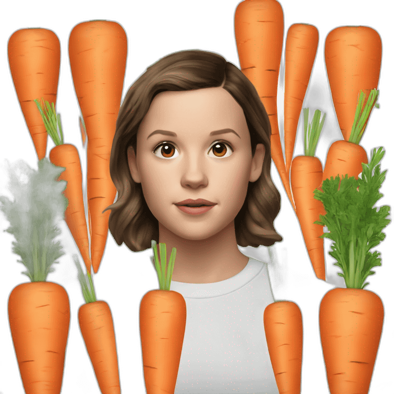 Millie Bobby brown carrots emoji