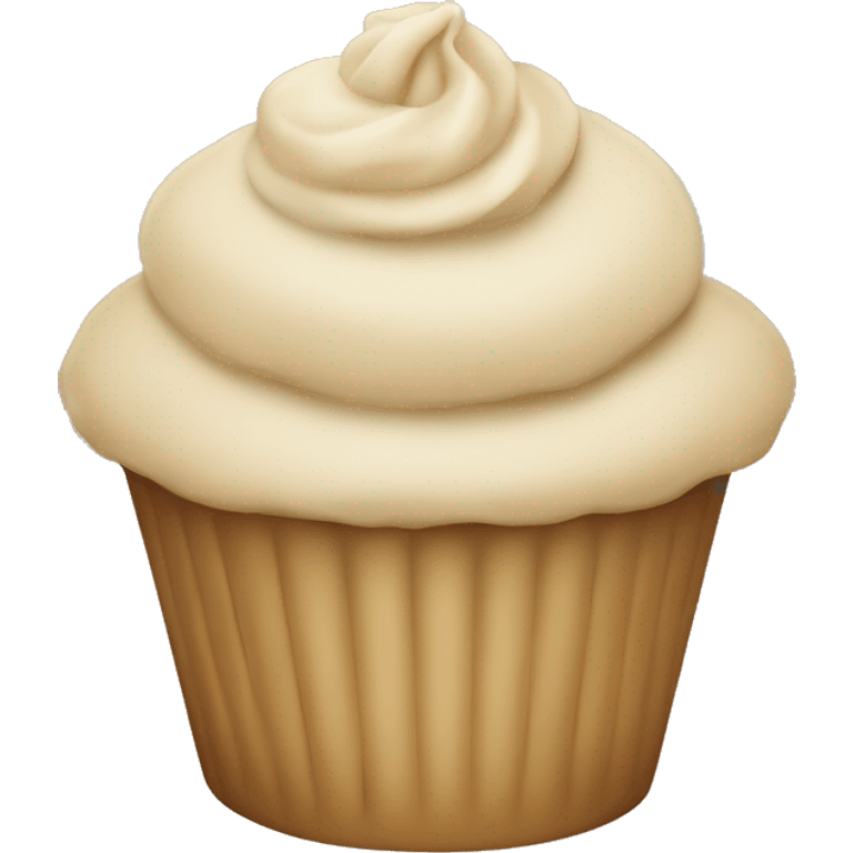 beige cupcake emoji