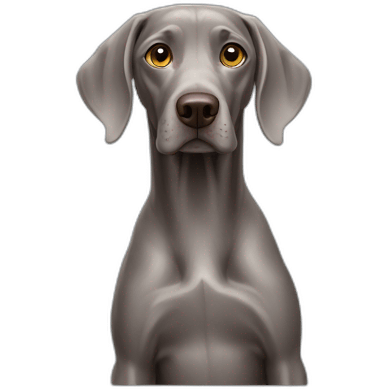 dog weimaraner emoji