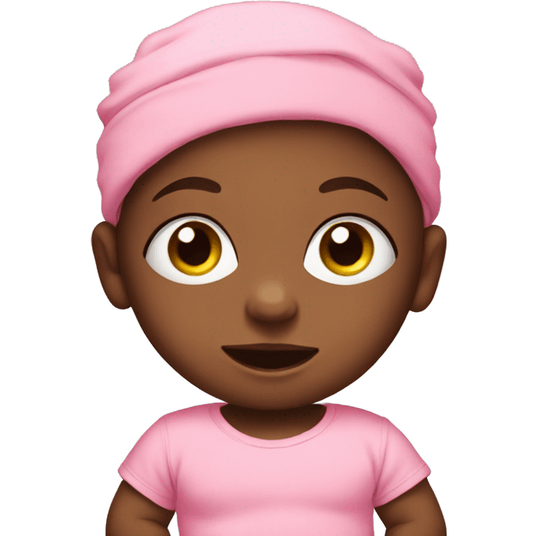 Baby in a pink diaper emoji