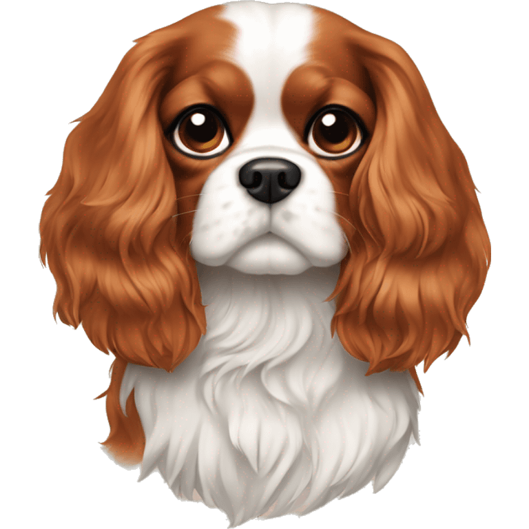 cavalier king charles spaniel in home emoji