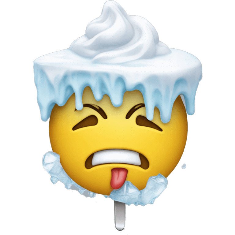 Monsieur propre qui mange une glace  emoji