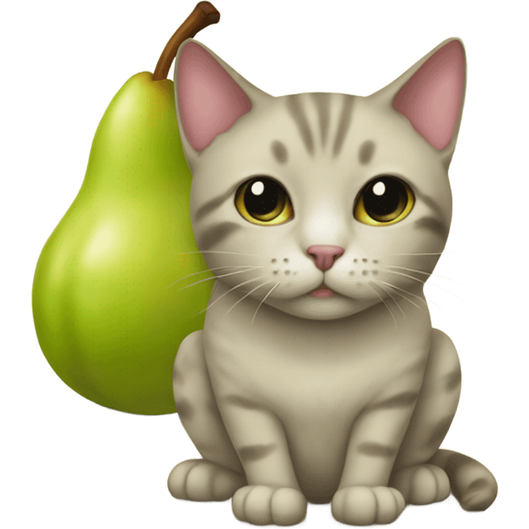 pear cat emoji