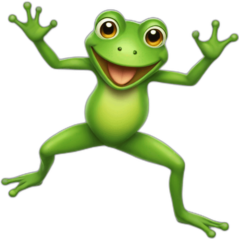 green dancing frog emoji