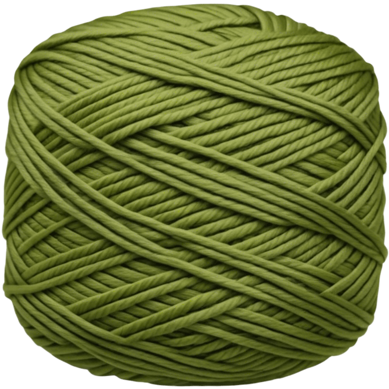 Olive color yarn emoji