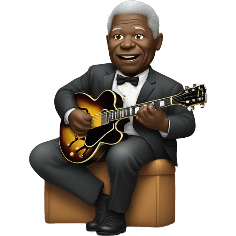 B.b. King with guitar emoji