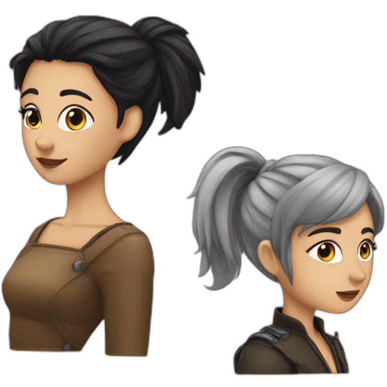 Nikita and Finja emoji