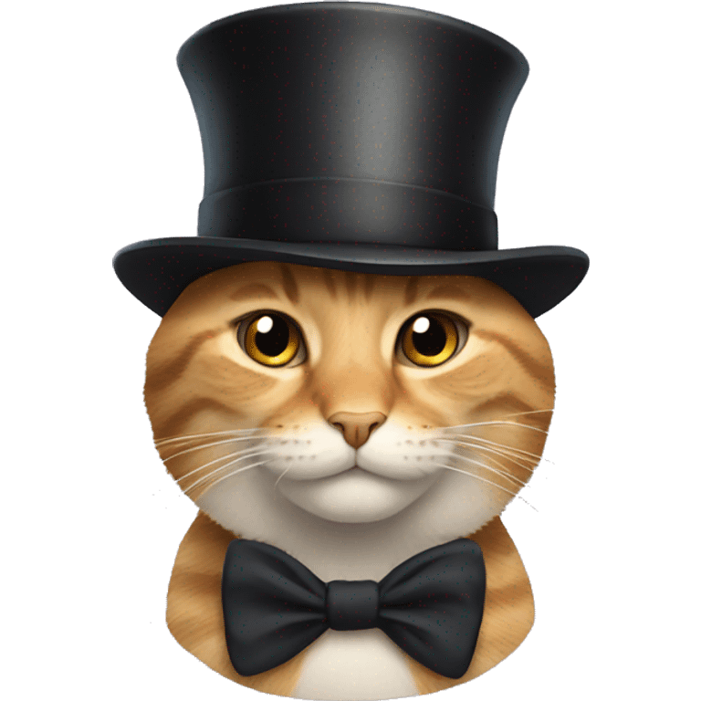 Cat wih tophat emoji