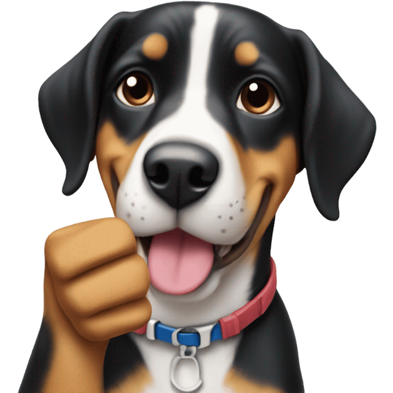 Entlebucher with thumb up emoji