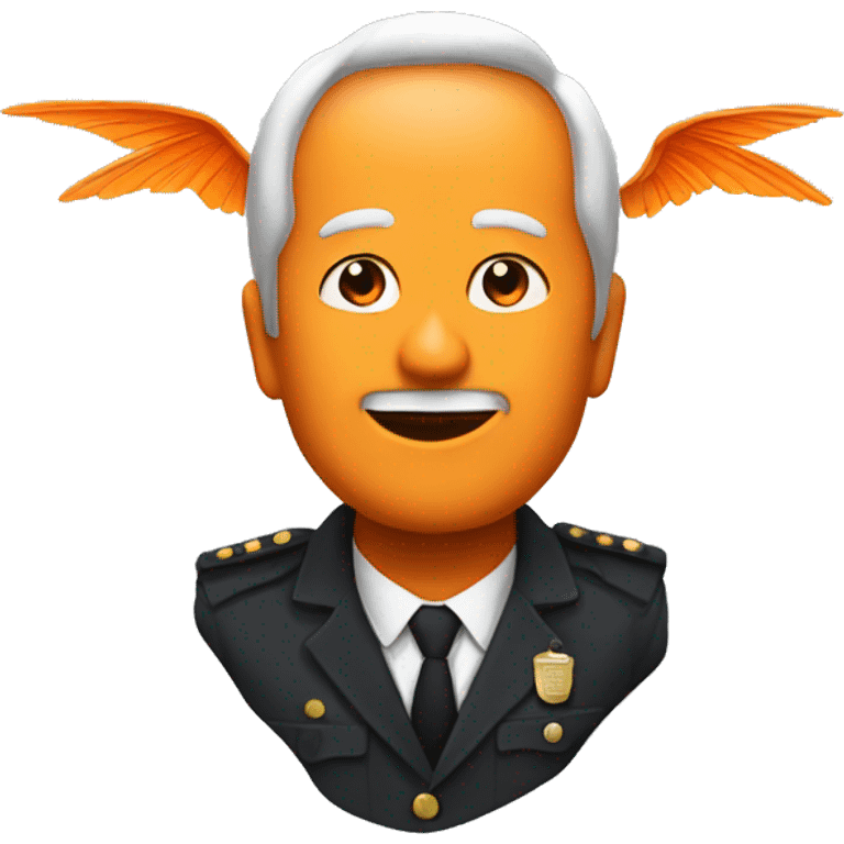 The bill with orange wings emoji